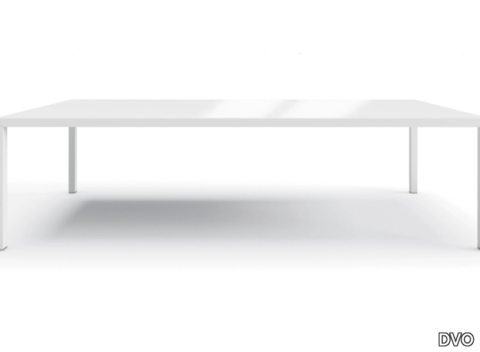 RYM - Rectangular melamine and extruded aluminium meeting table _ DVO