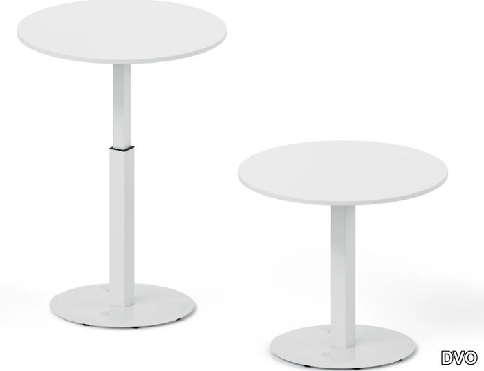 COMPLEMENTS - Height-adjustable round metal table _ DVO