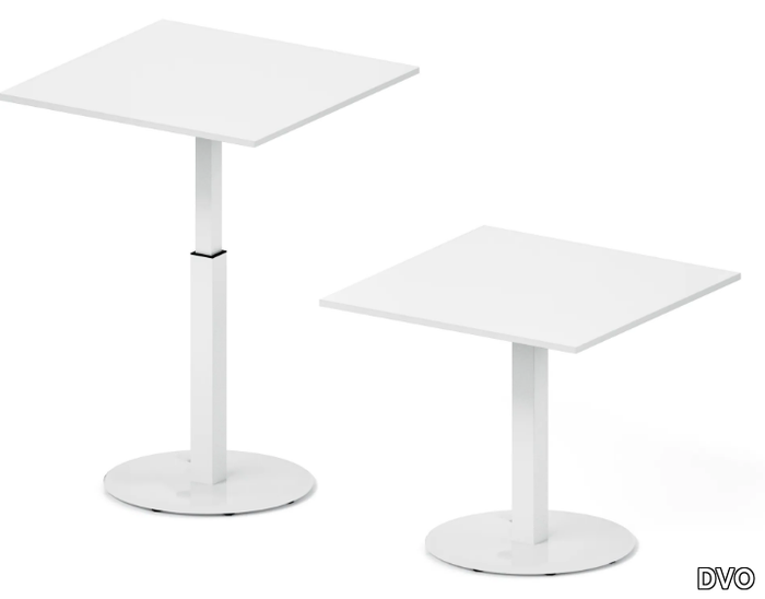 COMPLEMENTS - Height-adjustable square metal table _ DVO