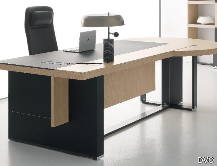 VIGO - Sectional rectangular melamine office desk _ DVO