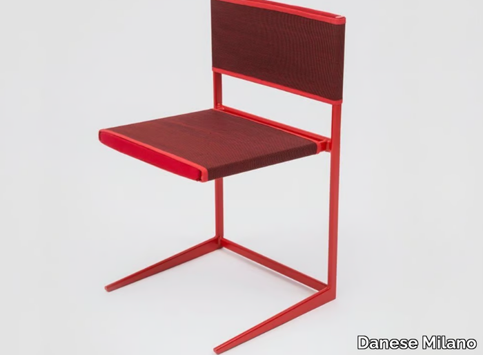 MORITZ - Powder coated metal and cotton fiber chair _ Danese Milano