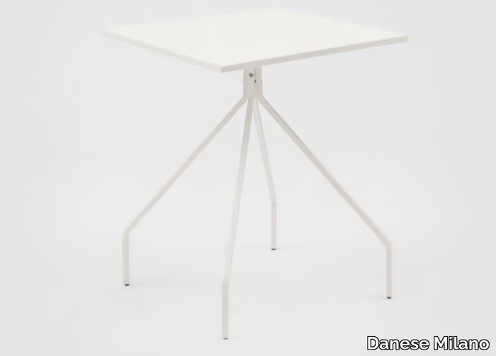 X&Y - Square painted metal table _ Danese Milano