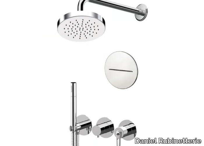 BROOKLYN BY715ZD3PXT8322 - 5 hole shower set with diverter _ Daniel Rubinetterie