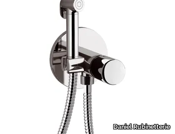 FUSION - Recessed single handle brass shower mixer with hand shower _ Daniel Rubinetterie