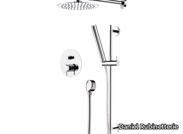 TOKYO - Single handle brass shower set with overhead shower _ Daniel Rubinetterie