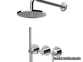 BROOKLYN BY715ZOD2P - 4 hole shower set with hand shower _ Daniel Rubinetterie