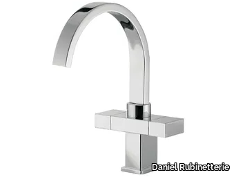 TWIN - Countertop 1 hole washbasin mixer with adjustable spout _ Daniel Rubinetterie