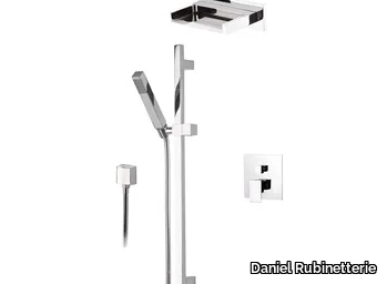 SKYLINE - Chromed brass shower wallbar with hand shower _ Daniel Rubinetterie