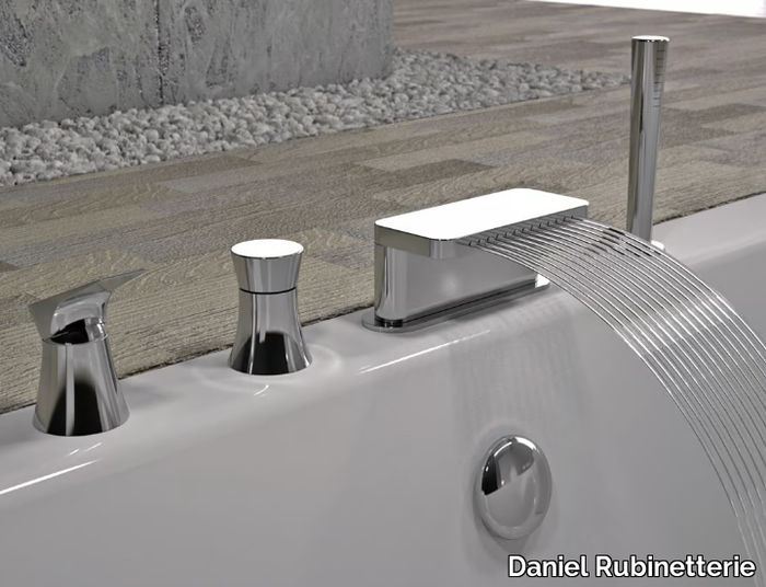 DIVA - 4 hole bathtub set with hand shower _ Daniel Rubinetterie