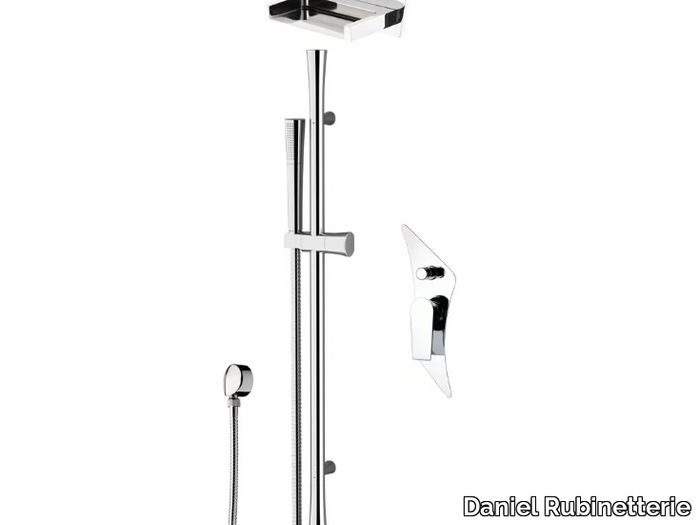 DIVA - Shower wallbar with hand shower _ Daniel Rubinetterie