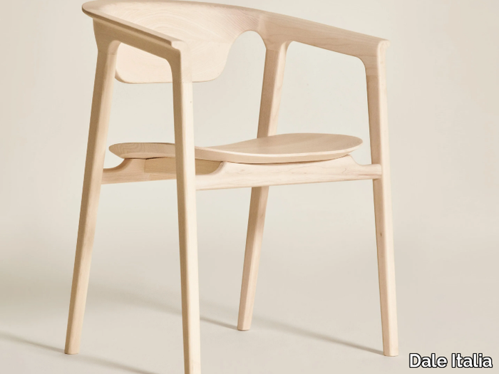 DUNA - Ash chair with armrests _ Dale Italia