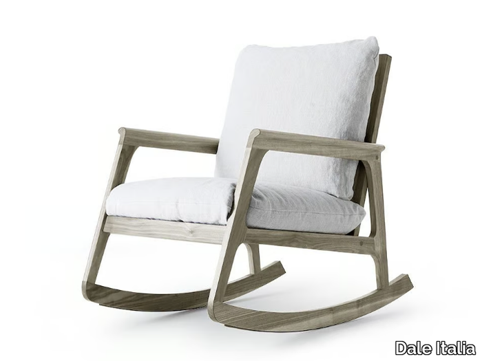 MOMENTO T-602 - Rocking armchair with armrests _ Dale Italia