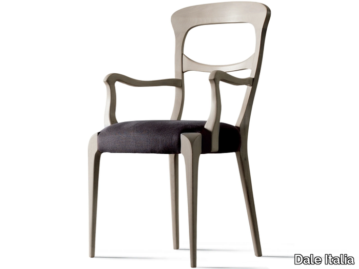 CAPOTAVOLA L-643 - Wooden chair with armrests _ Dale Italia