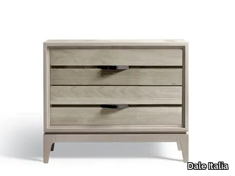 BINARIO M-616 - Solid wood bedside table with drawers _ Dale Italia