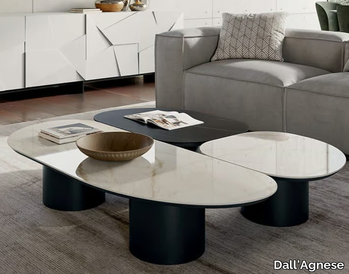 ATOLLO - Low porcelain stoneware coffee table _ Dall'Agnese