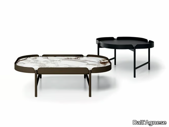 COSMO - Low oval porcelain stoneware coffee table _ Dall'Agnese