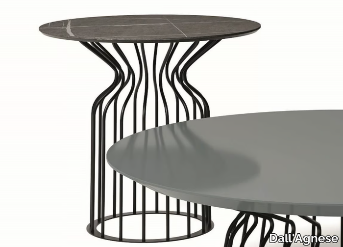 MINIBOMBER - Round porcelain stoneware high side table _ Dall'Agnese