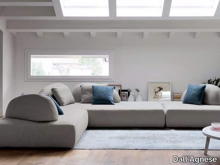 PLAY - Sectional fabric sofa with removable cover _ Dall'Agnese