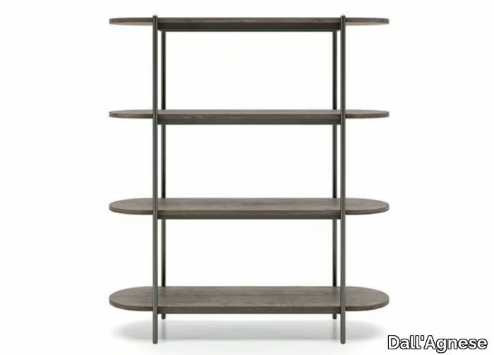 SUPERNOVA - Freestanding double-sided wooden bookcase _ Dall'Agnese