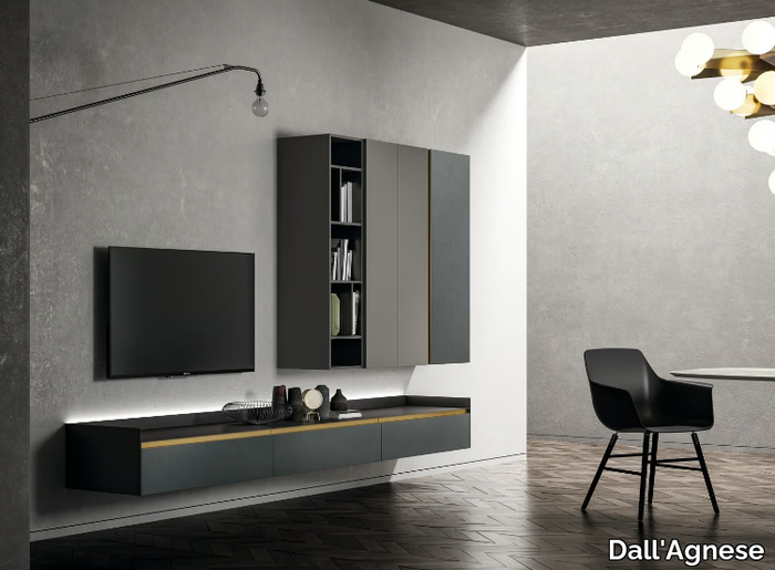 SLIM UP 05 - Wall-mounted storage wall _ Dall'Agnese