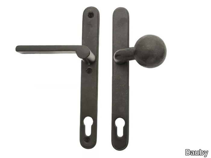 PURE 10090 - Iron door handle with lock _ Dauby