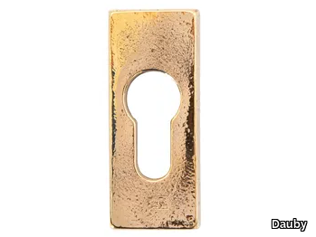 PURE 18285 - Rectangular bronze keyhole escutcheon _ Dauby