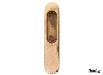 PURE 18237 - Recessed bronze door handle on back plate _ Dauby