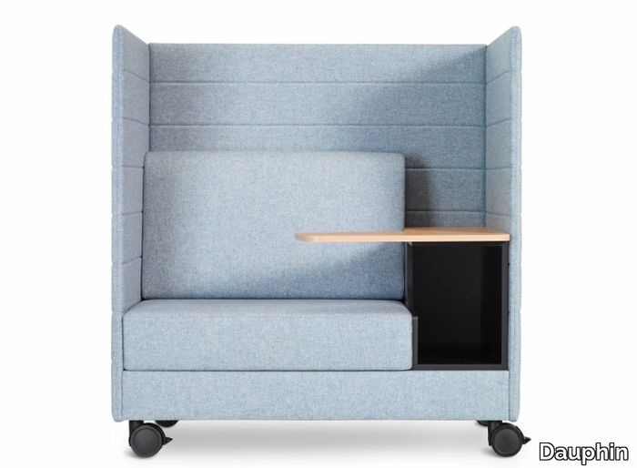 ATELIER - 2 seater sofa with castors _ Dauphin