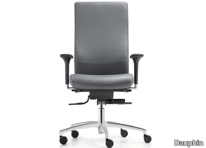 SHAPE - Swivel chair, high backrest, with armrests _ Dauphin