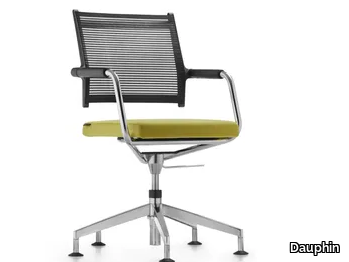 LORDO - Conference swivel chair with armrests _ Dauphin