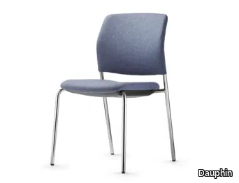 CAY - Four-legged chair, stackable _ Dauphin