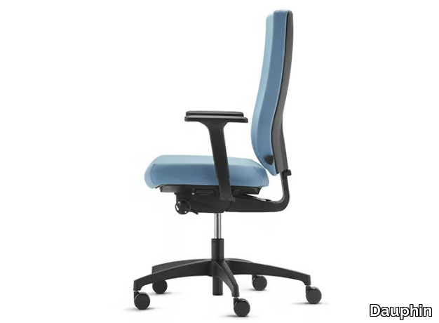 @JUST EVO AJ 4876 - Swivel office chair with high, upholstered backrest _ Dauphin