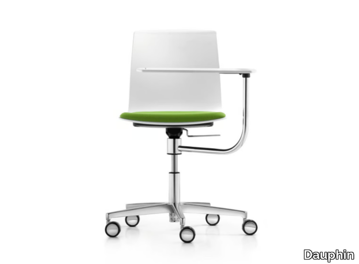 FIORE - Conference and seminar swivel chair with 5-star base _ Dauphin