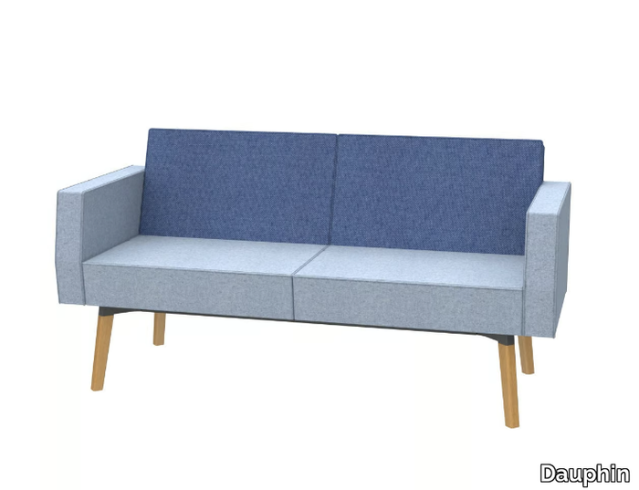 REEFS - 2-seater sofa with backrest and armrests _ Dauphin