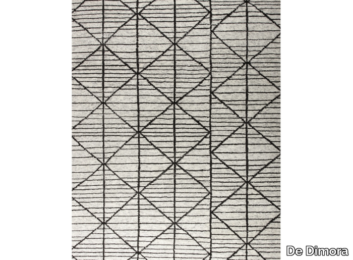 FEBE - Rectangular wool rug with geometric shapes _ De Dimora