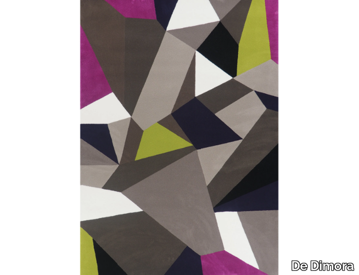 POLIEDRO - Handmade wool rug with geometric shapes _ De Dimora