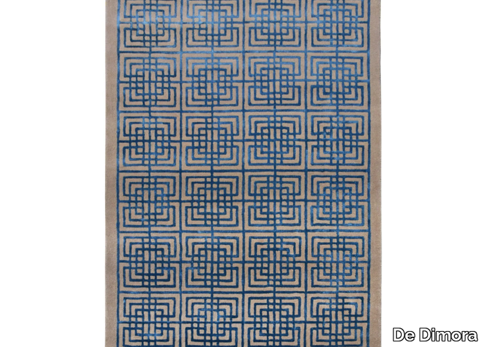 DEDALO - Rectangular handmade fabric rug _ De Dimora