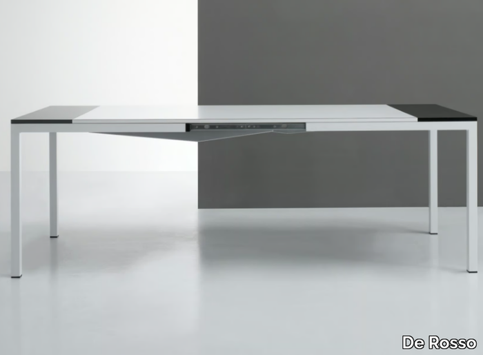 SQUARE - Extending rectangular dining table with HPL top _ De Rosso