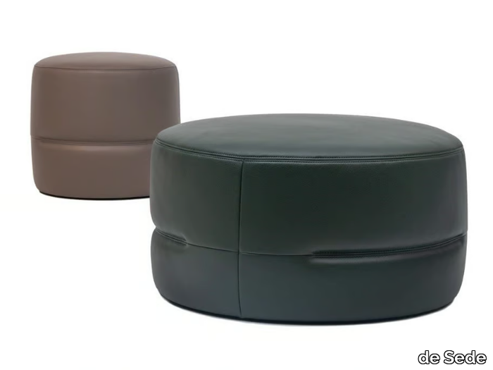 DS-760 - Round leather pouf _ de Sede