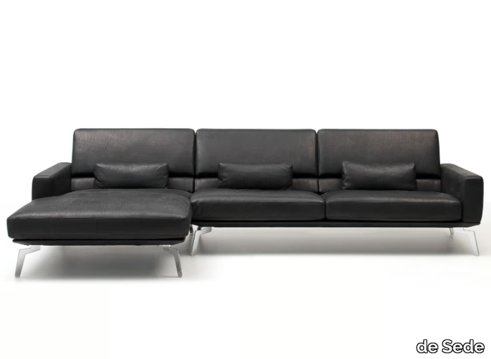 DS-87 DONNA - Sectional leather sofa with chaise longue _ de Sede