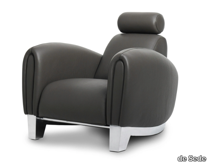 DS-57 AERO - Leather armchair with headrest _ de Sede