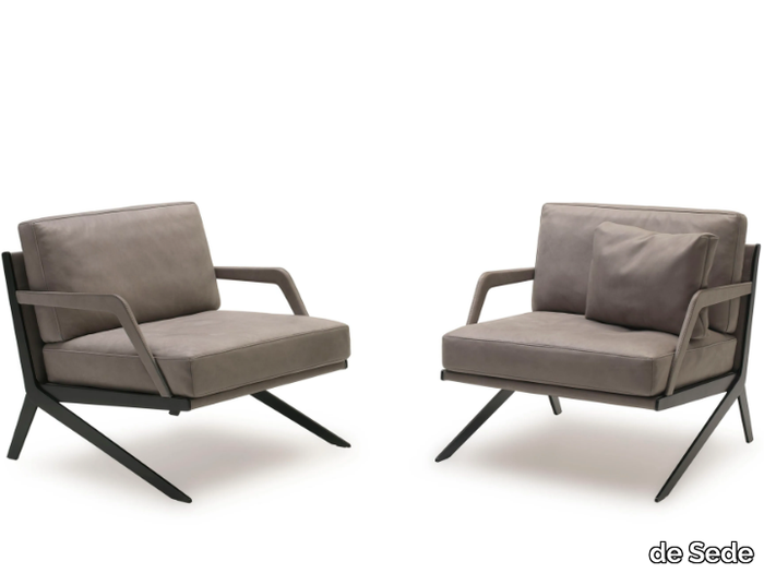 DS-60 - Leather armchair with armrests _ de Sede