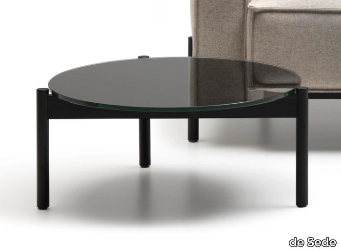 DS-22 - Round low glass coffee table _ de Sede