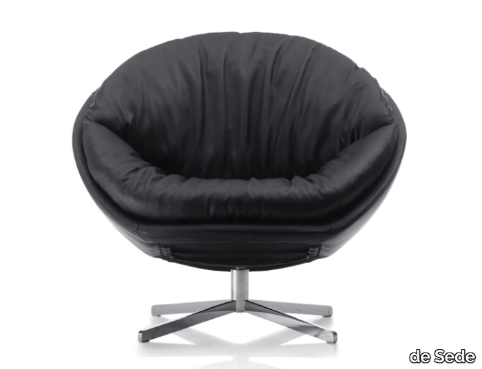 DS-265 COCO - Swivel leather armchair with 4-spoke base _ de Sede