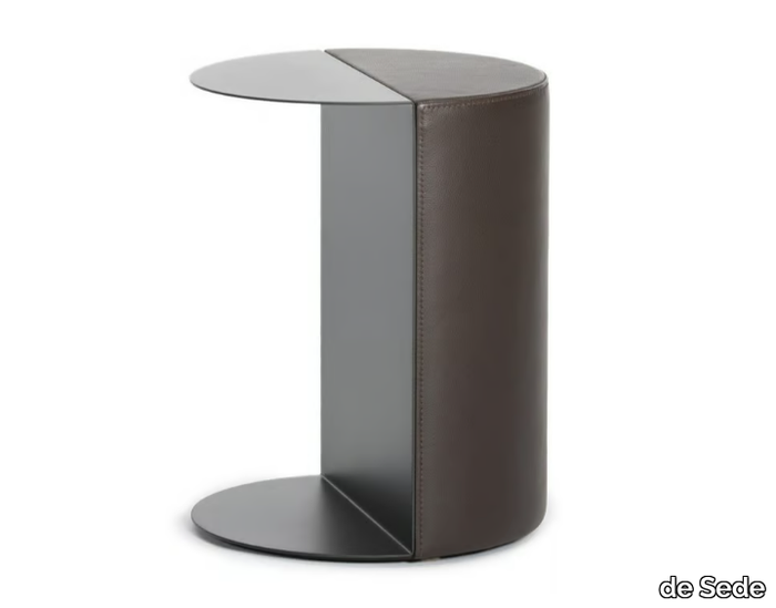 DS-5250 TANGO - Round leather and sheet metal coffee table _ de Sede