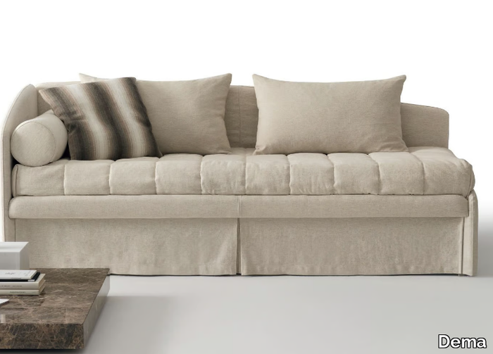 CARLOTTA PLUS - Fabric sofa bed with removable cover _ Dema