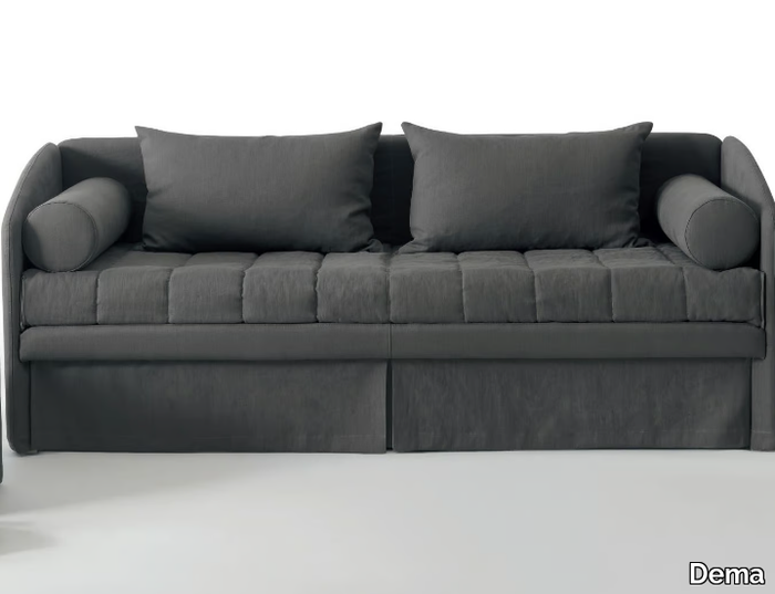 CARLETTO PLUS - Fabric sofa bed with removable cover _ Dema