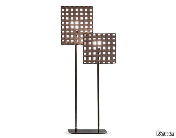 ROYAL - LED tanned leather floor lamp _ Dema