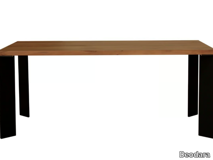 BOSTON - Walnut and metal table _ Deodara