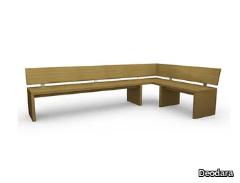 ALICE - Corner oak bench with back _ Deodara